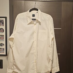 Hugo Boss White Casual Button Down Shirt